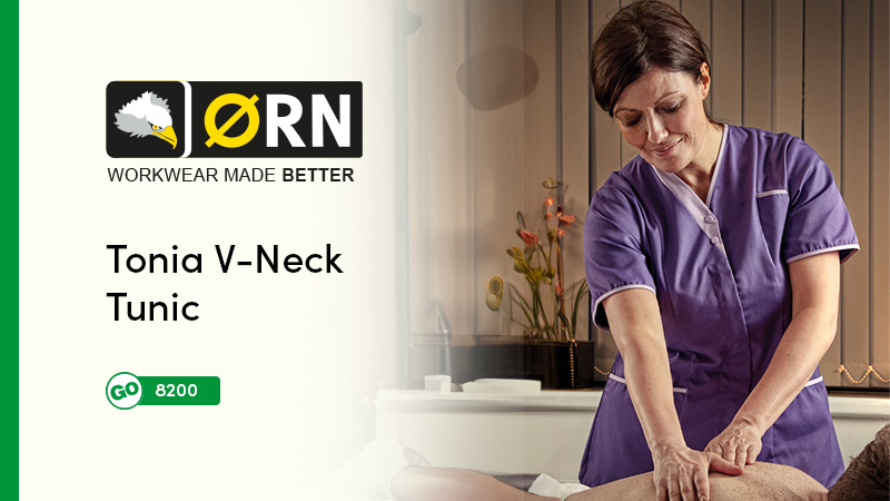 beauty professionals wearing branded tunic